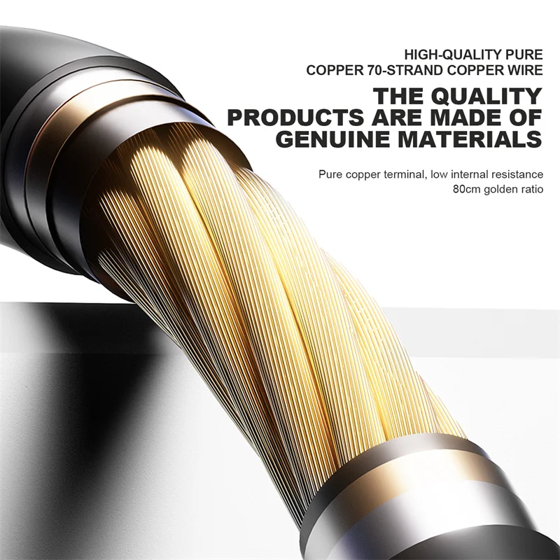 MaAnt M103 High Quality Power Cord for Mobile Phone Pure Copper PVC Soft Rubber Low Internal Resistance Repair Boot Power Cord