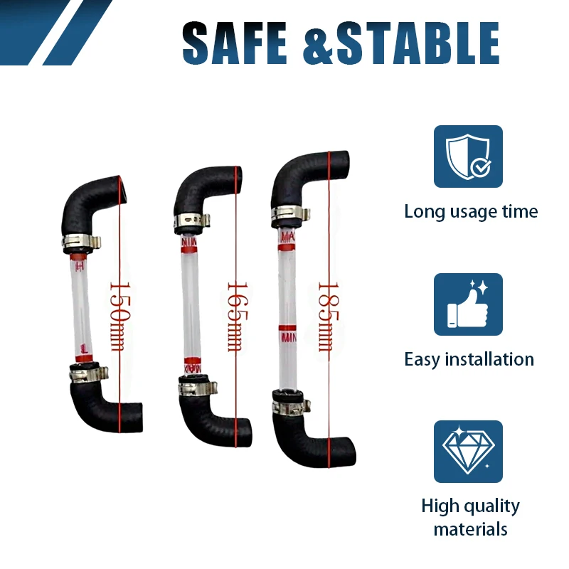 NEW Expansion Tank Sight Glass Tube Water Level Transparent Observation Tube for Yutong, Kinglong, Shenlong Bus Parts