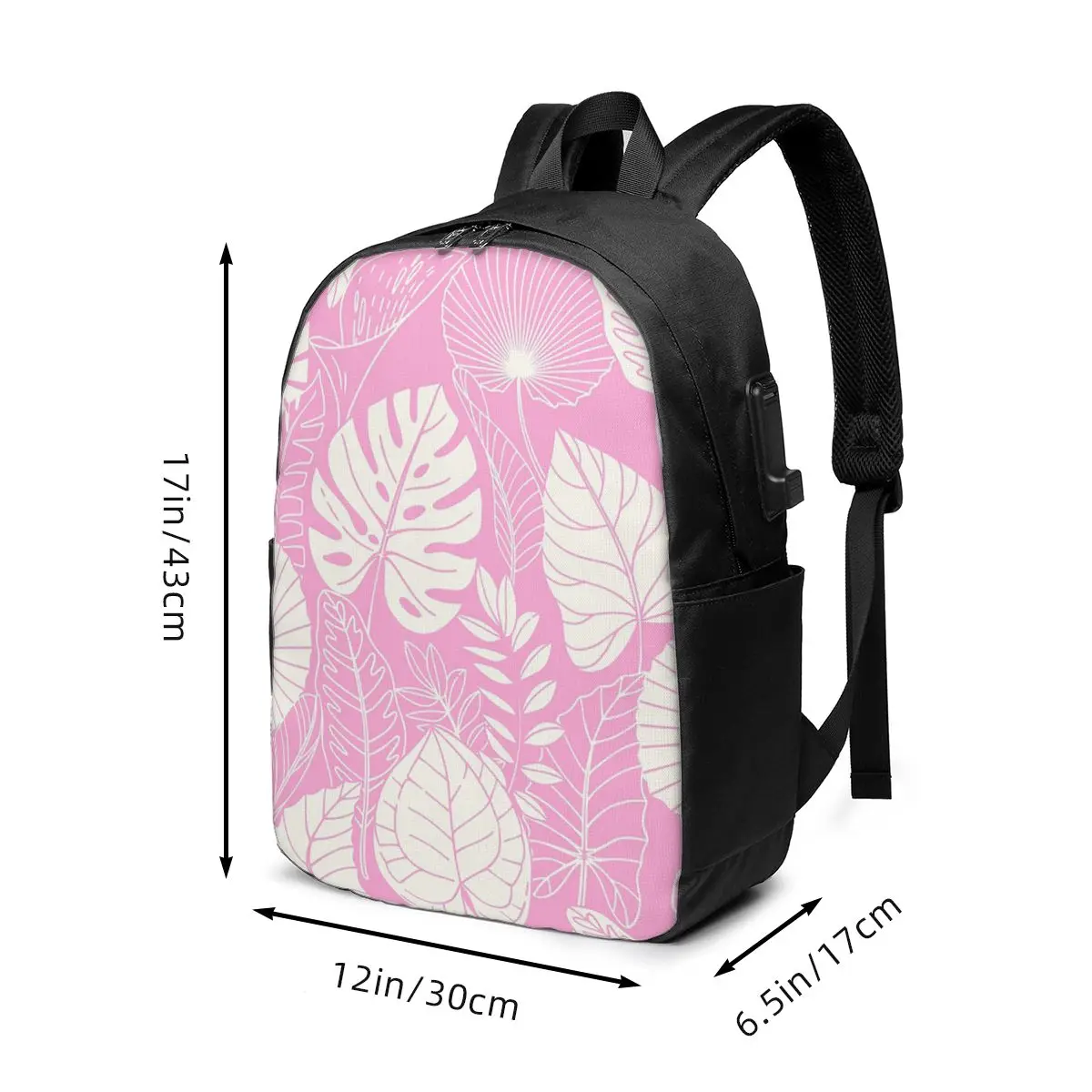 Tropical Palm Leaves Foliage Backpack Travel Notebook Bag Computer College Student School Bag Laptop Shoulder Bags for Men Women