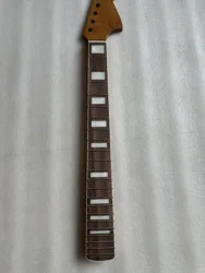 Roast Maple Guitar Neck, 22 Fret, 24 inch, Short Scale, Inlay Rosewood Fretboard, Roasted Maple Fingerboard, High Quality