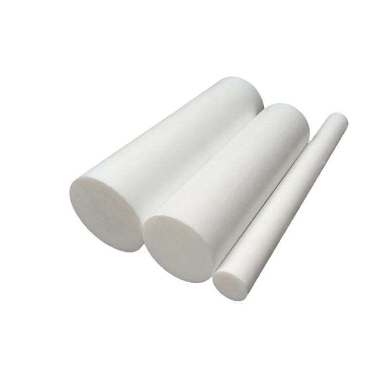 White  PolyTetrafluoroethylene Round Rod, Diameter 8-100mm PTFE Plastic Rod Length 100/200/300/500mm
