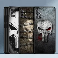 Marvel Superhero Punisher Case per Samsung Galaxy A52 A53 A12 A13 A32 A71 A33 A21s A23 A31 A22 A72 A03 A14 A54 A34 Cover per telefono