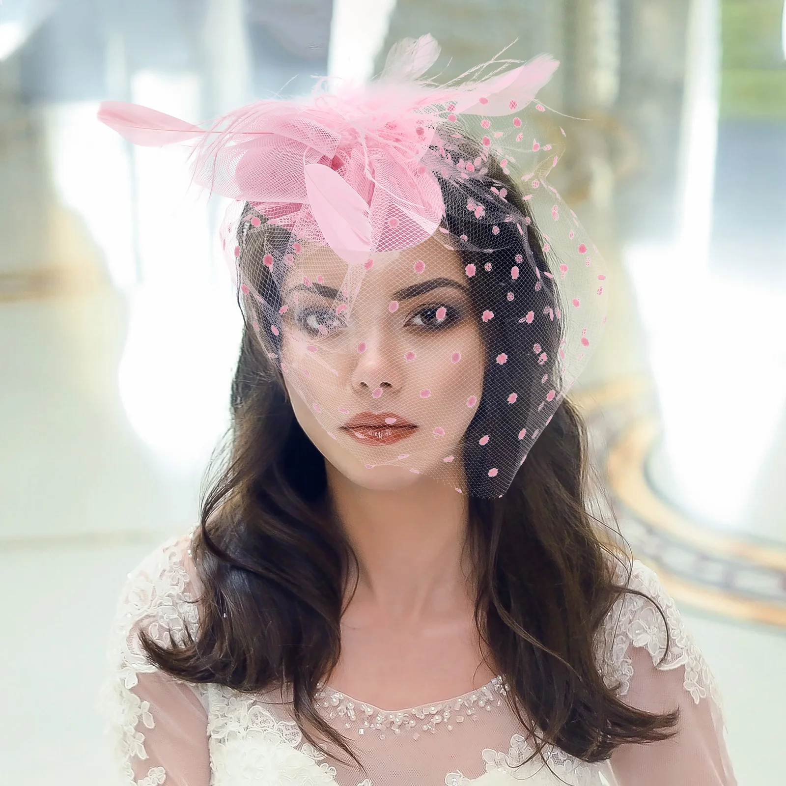 

Black Mesh Hat Accessories Women Fascinators Hat Vintage Pearl Bow Fascinator Headpiece Bridal Wedding Headpiece