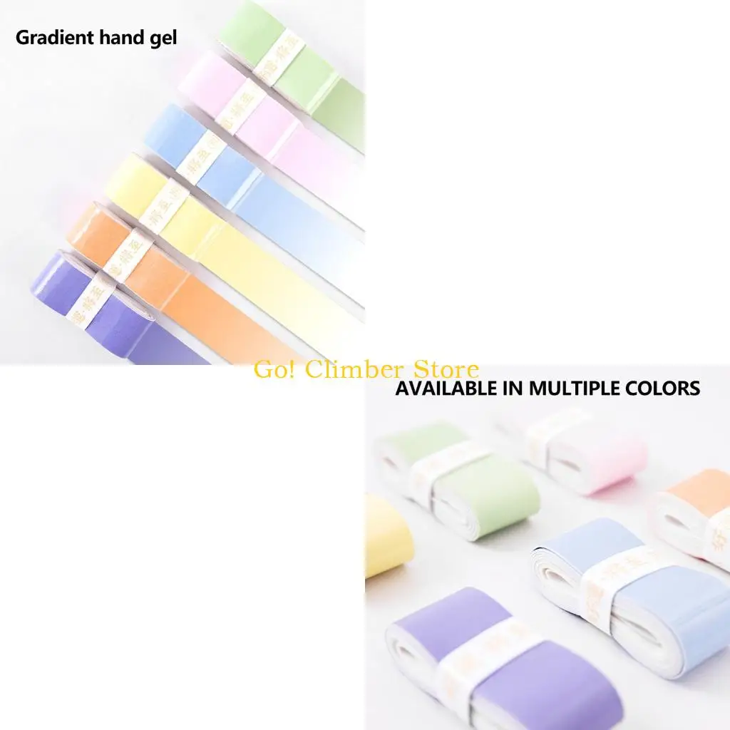 Q84C PU Rackets Handle Wrap Set, 6 Pack Not Perforated Overgrip Tape for Badminton and Tennis Regripping with Gradient Color and