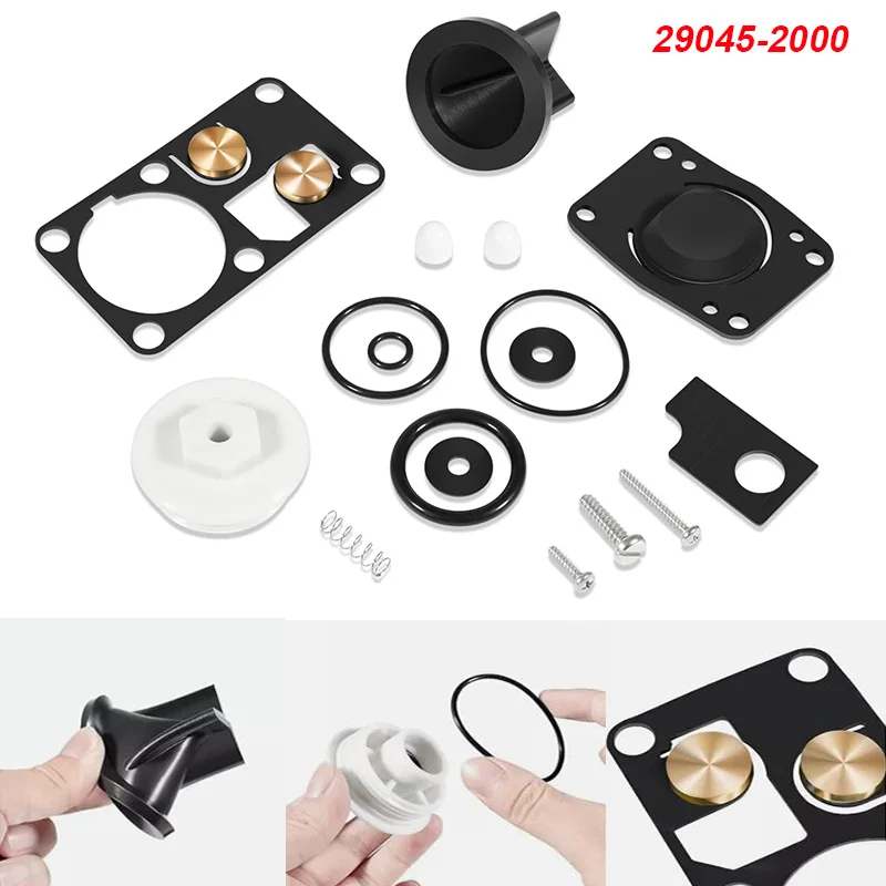 Pengganti untuk Jabsco 29045-2000 Kit layanan Toilet Manual laut cocok untuk Toilet 29090-2 & 29120-2 seri (1998 sampai 2007)