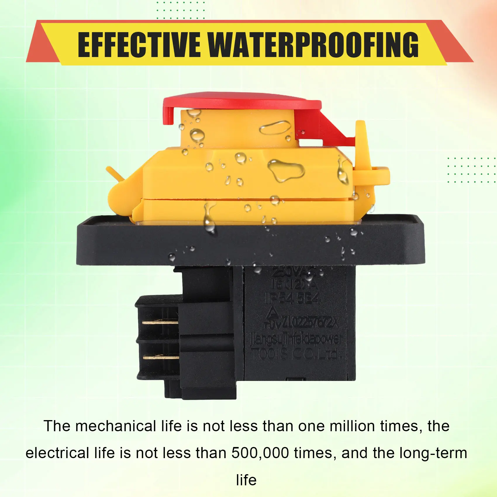 A93E-Electromagnetic Switch Magnetic Button Switch KJD12 16A 250V Power Tool Undervoltage Overload Protection Switch