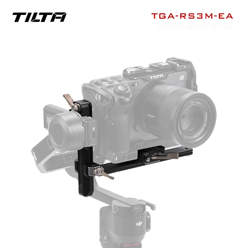 TILTA TGA-RS3M-EA Extended Arm Compatible With DJI RS3 Mini Gimbal  20mm Vertical Arm has been extended by 20mm