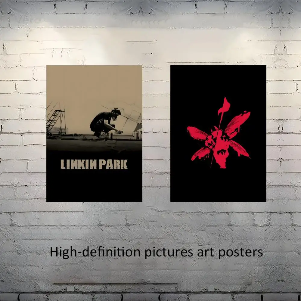 L-Linkin Park Rock Band Poster Frameless poster pp Matte adhesive paper for Living room hallway bedroom