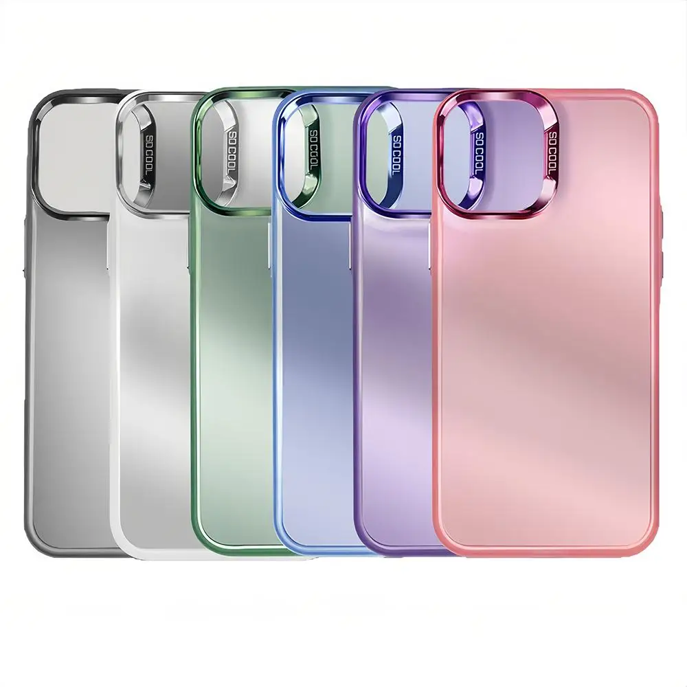 حافظة هاتف روزي إنجليزية بسيطة لهاتف آيفون 11 12 13 14 15 16 17 air Pro Max 16E X XS XR SE2 غطاء فضي IMD مطلي بالكهرباء