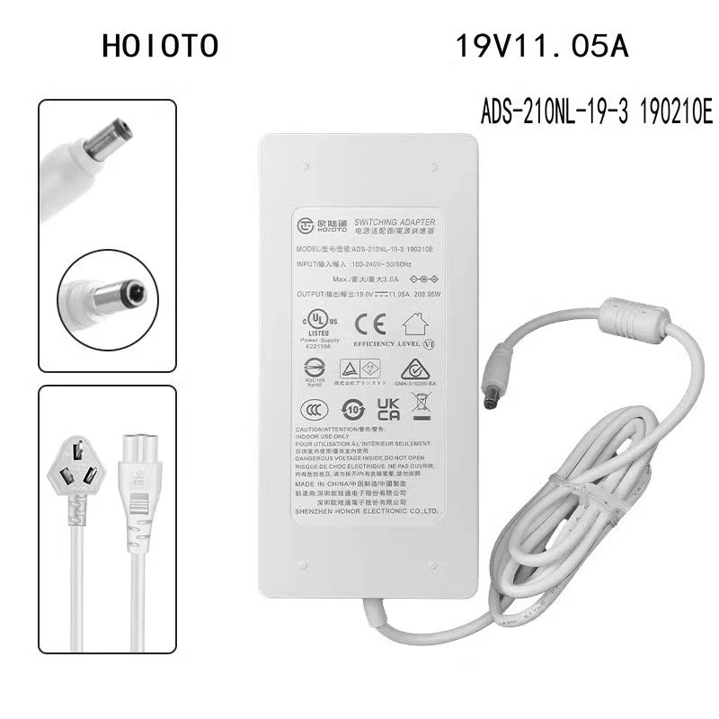 

Genuine Hoioto Switching AC Adapter ADS-210NL-19-3 190210E 19V 11.05A 209.95W 5.5*2.5mm Charger Power Supply