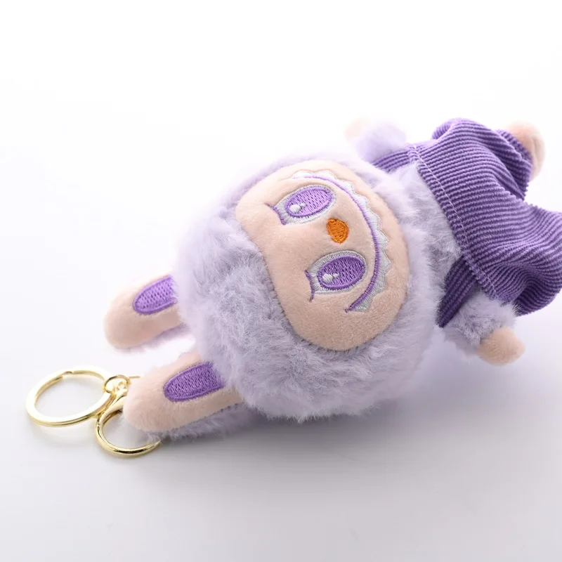 New Hot Suspenders Labubu Plush Doll Toys Monster Macarons Pendant Labubu Keychain Girls Bag/Backpack Pendant Decoration Gifts