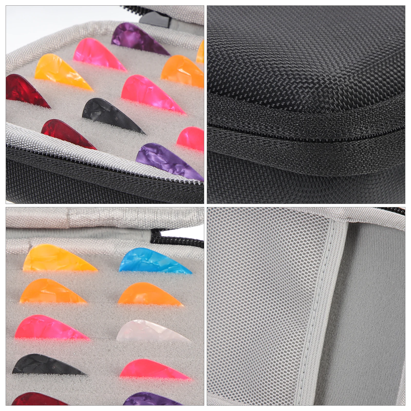 

1 Set Durable Storage Bag Professional Picks Case Ergonomic Design Finger Protection For Folk Electric Accessories Organizer