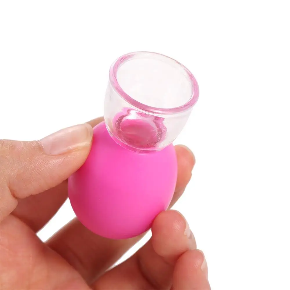 Lift Cupping Cup Gezichtsmassage Cup Willekeurige kleur Huid Lifting Vacuüm Cup PVC Gezicht Massager Home Beauty