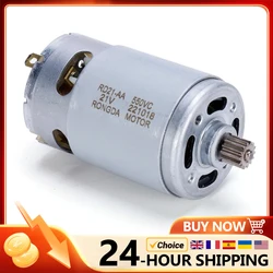 DC 21V Mini Motor 14 dientes 28000RPM 14 dientes 8,2 M engranaje para Mini sierra de cadena reciprocante sierra de mano accesorios para herramientas eléctricas