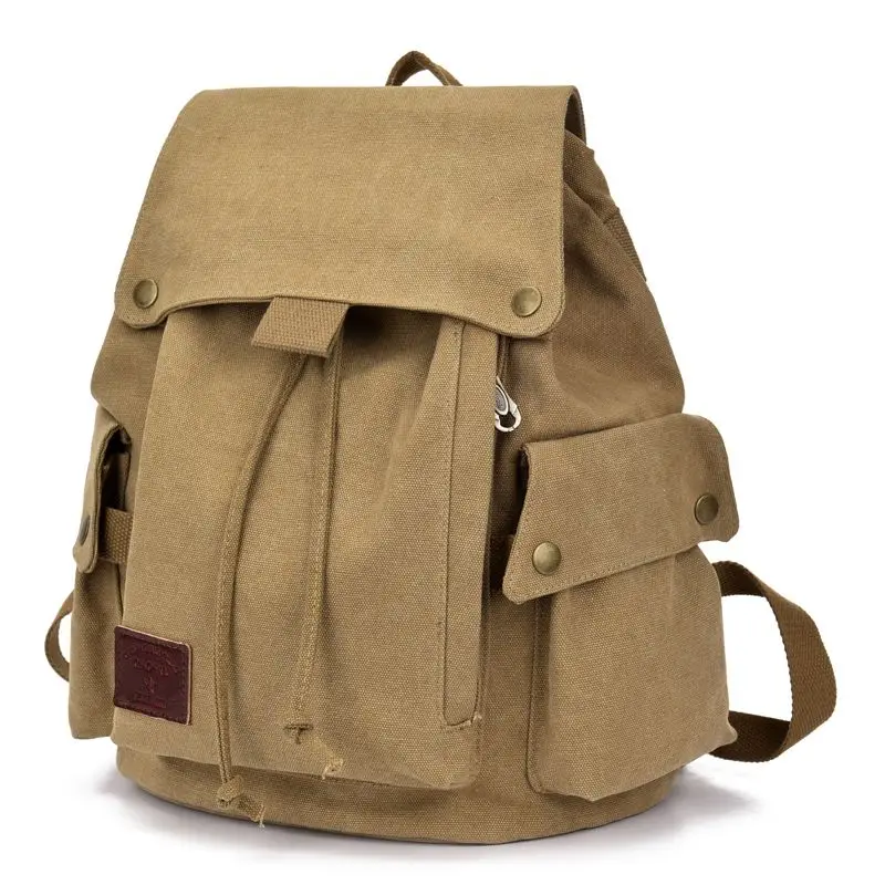 New Korean Style Canvas Backpack for Women, Retro Men's Casual Bag, Travel Backpack, College Student Bag, Trendy Women's Bag