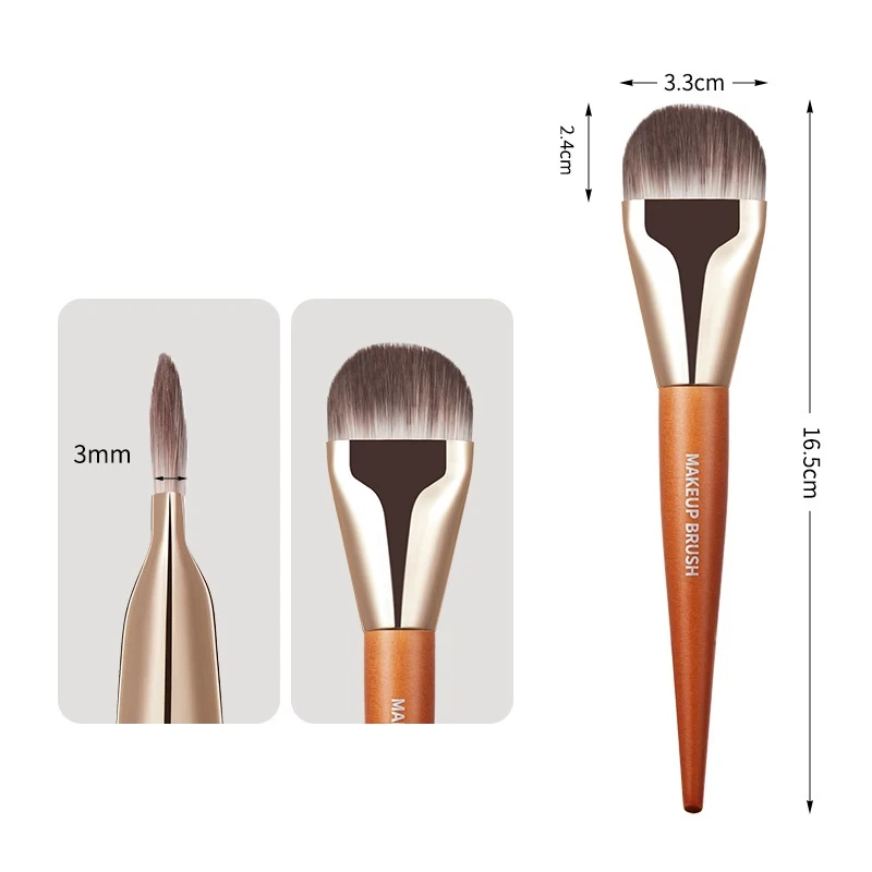 Makeup Brushes Foundation Professional Brush Tongue Shaped Liquid Foundation Concealer Brush Women Face Base Makeup Beauty Tools