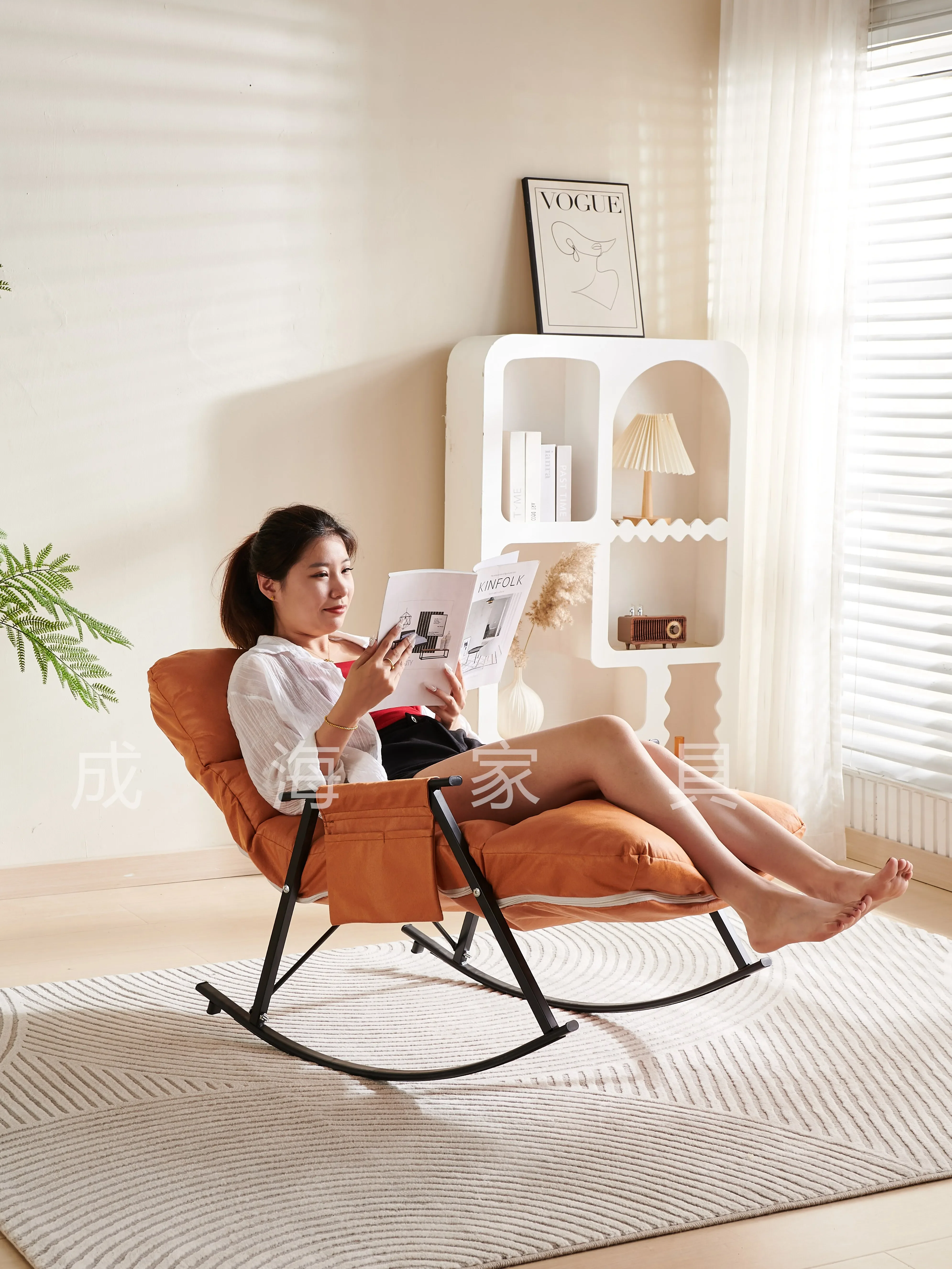 

Rocking recliner Lazy sofa Home balcony Leisure bedroom Nap