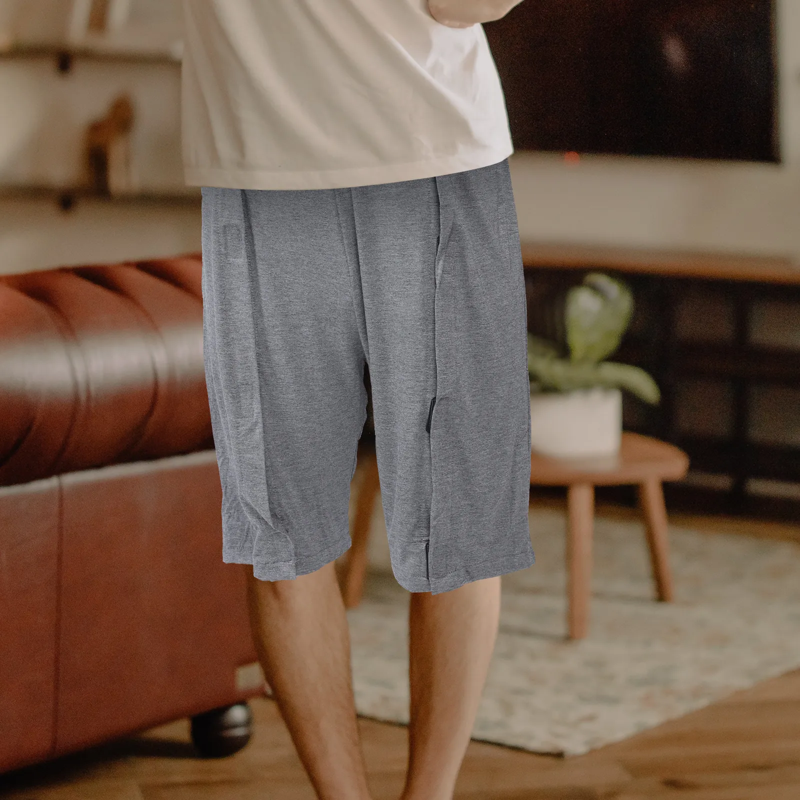 

Breathable Trousers for Elderly Incontinence Care Reusable Washable Nursing Trousers Comfortable Easy-Dressing Coat Men L