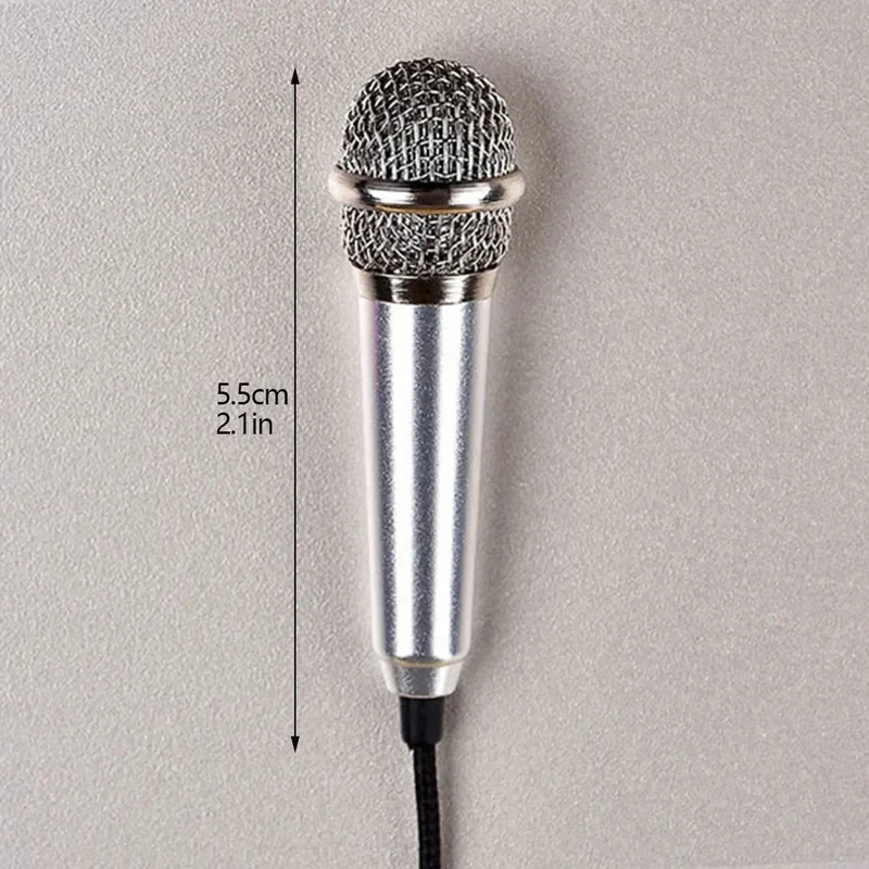 1/2/3pcs Wired Stereo Studio Microphone Earphone Ktv Karaoke Mini Microfon For Cell Smart Phone Laptops PC Computer Desktop Mik