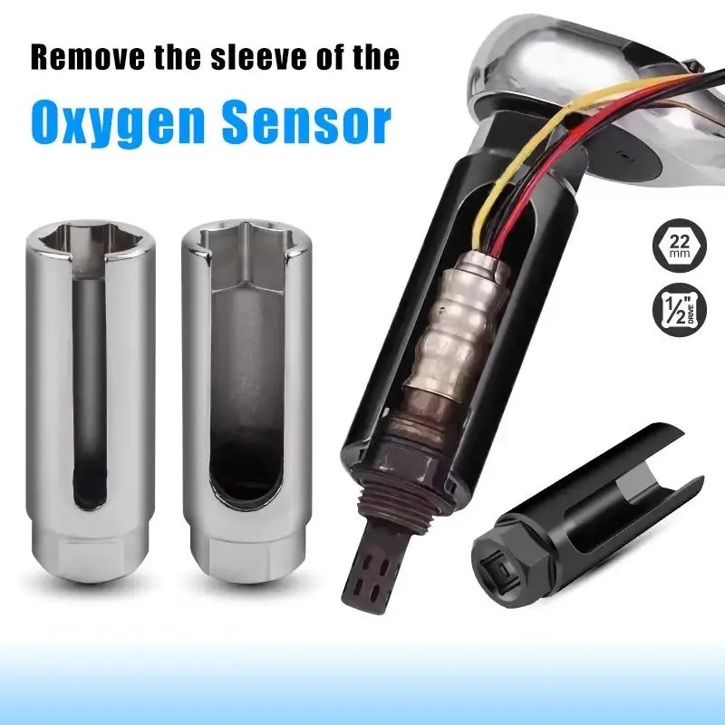 1/2 Inch Square Drive Car Oxygen Sensor Removal Socket Wrench Universal Fit Professional Car Accessories