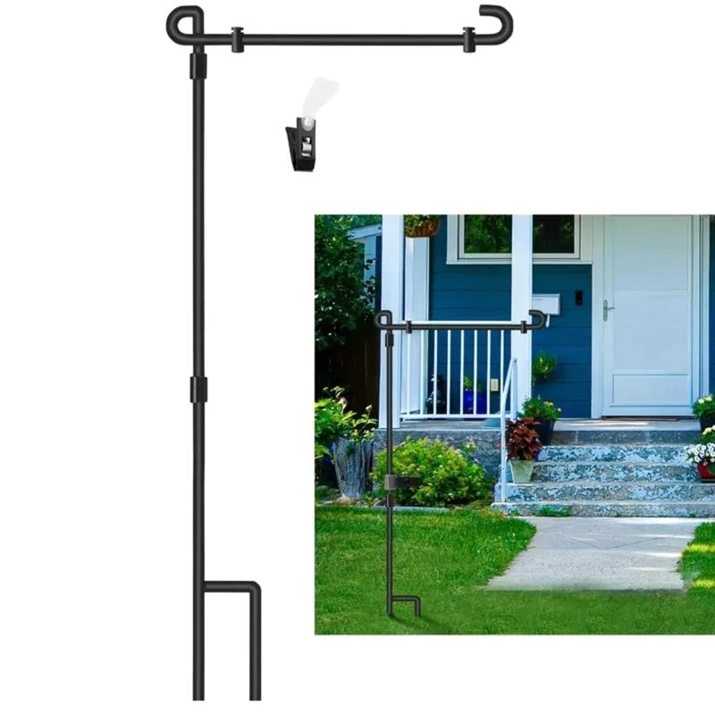 Pack Of 20 Yard Flag Holder Clips for Garden Decoration Flagpole Accessories high quality