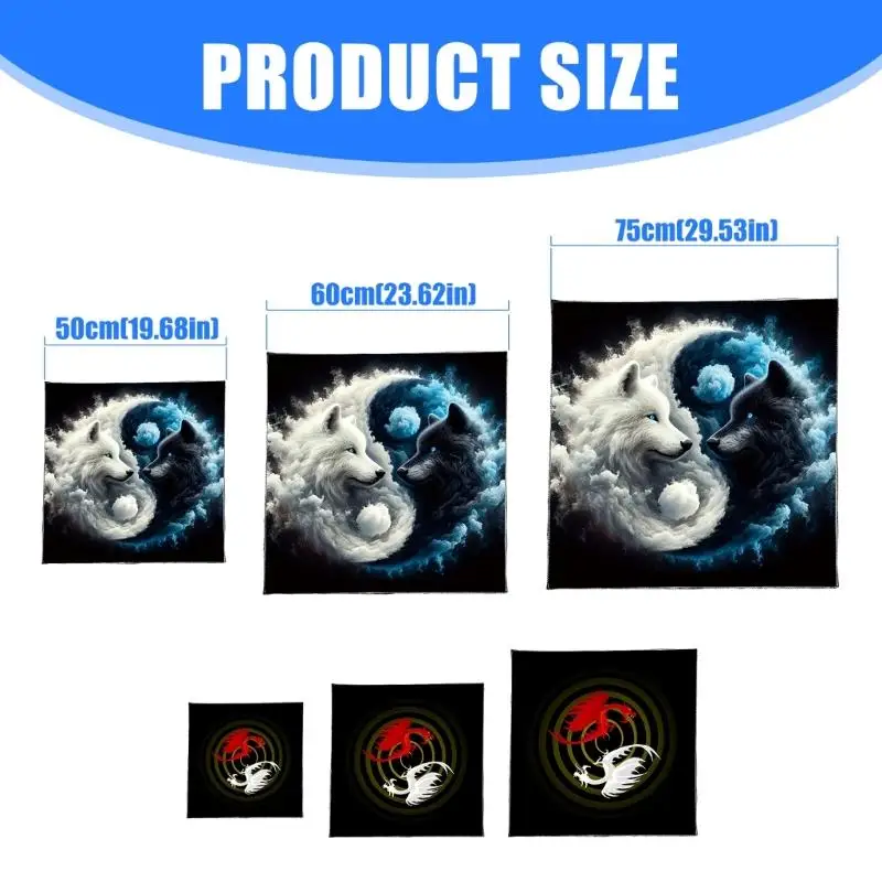 652F التنين/الذئب نمط التارو بطاقة مفرش المائدة مذابح القماش مذابح القماش العرافات مفارش طاولة مفرش طاولة نسيج سهلة الاستخدام #6