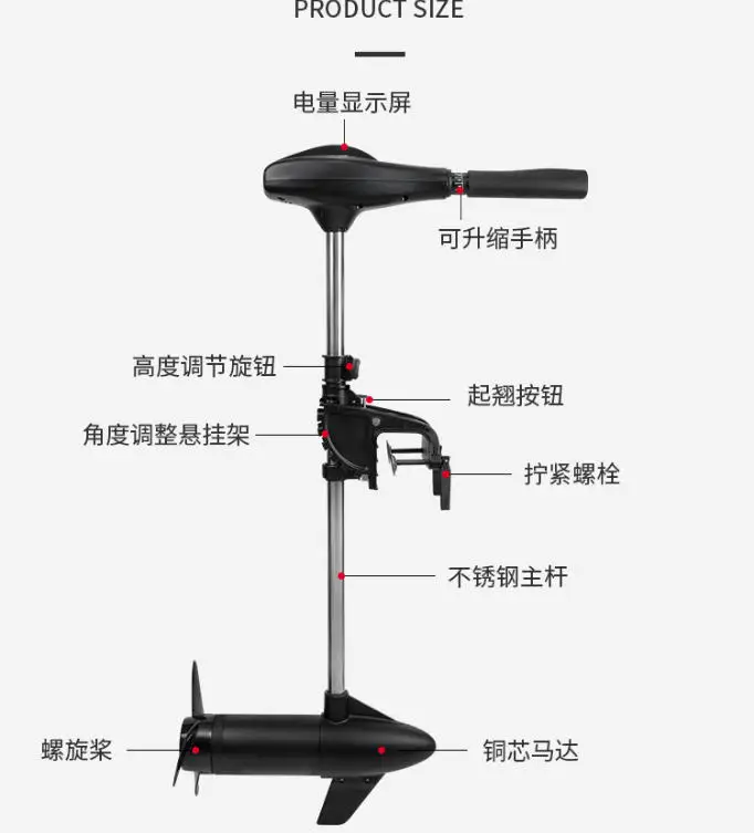 Electric Thruster Propeller for SUNELEXE Brand Original Multiple Models Marine Motor Impeller Outboard Motor Propeller Blades
