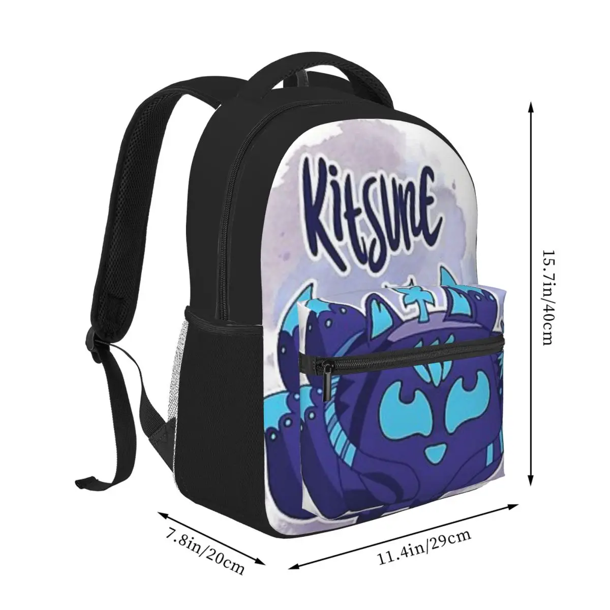 Kitsune-blox Fruits mochila para niños, mochilas escolares para adolescentes, mochila para portátil de viaje, 16 pulgadas