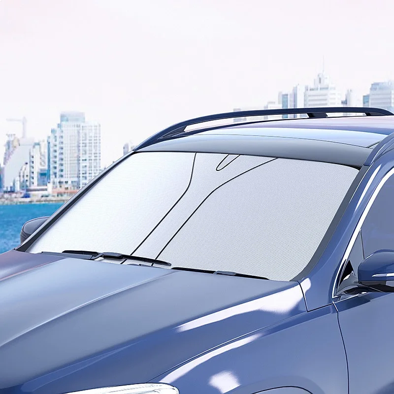 

Car Windshield Sun Shade Cover Titanium Silver Block UV Rays Heat Insulation Sun Visor