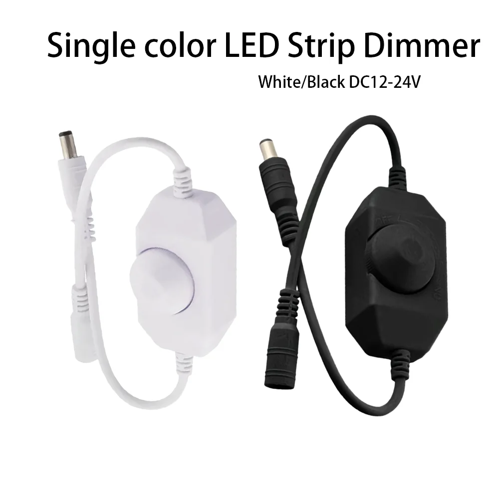 Monochrome LED Dimmer LED Light Strip LED Light Knob Dimming Hand Twist Dimming Switch Control 12V 5A 24V 5A 60W 120W