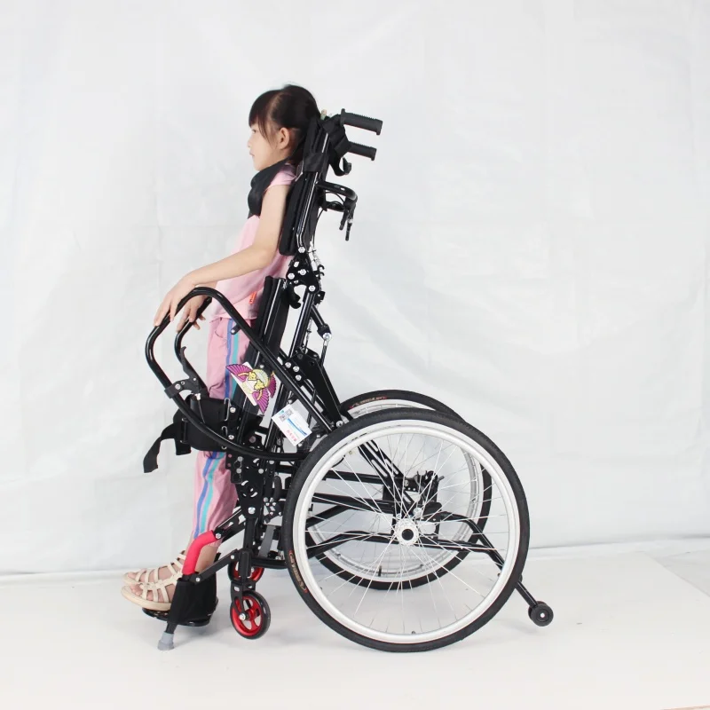 Wholesale Factory Manual Standing Wheelchair for Disabled Hand Push Wheel Chair for Rehabilitation Therapy Supplies