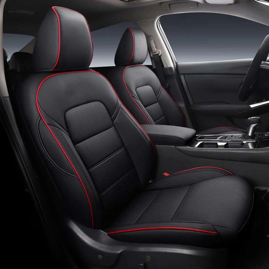 Car Specific Seat Cover For Nissan Qashqai 2023 2024 Leather All-Weather Protection Durable Seats Cushion Accessories Styling