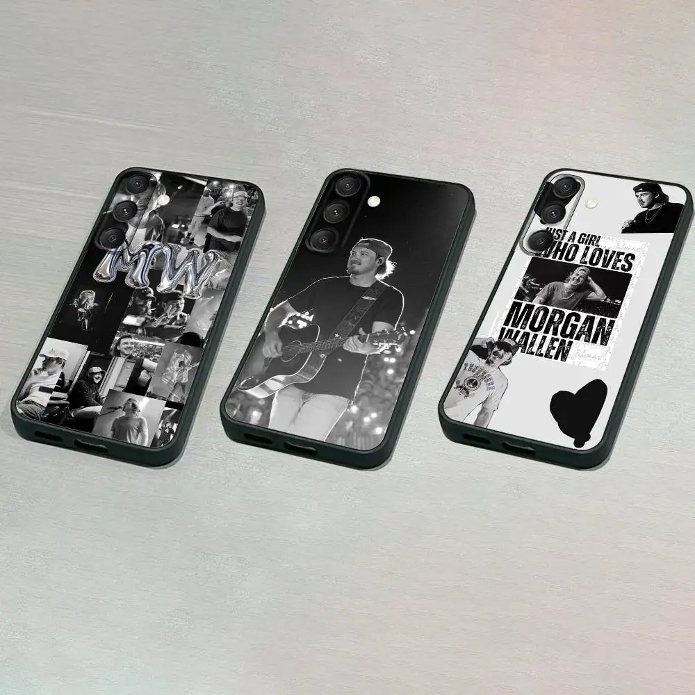 

M-Morgan W-Wallen Phone Case For Samsung S25,S24,S23,S22,S21,S20,S10,Ultra,Plus,Lite,FE,Soft Silicone Black Cover