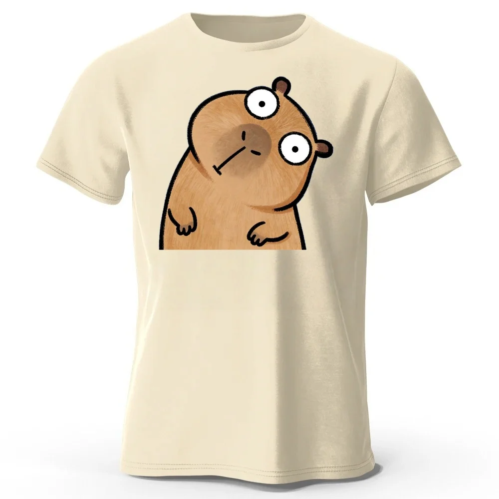 Camiseta informal cómoda de algodón de manga corta con estampado de animales, talla grande, para hombre y mujer, de la marca Silly Guinea Pig