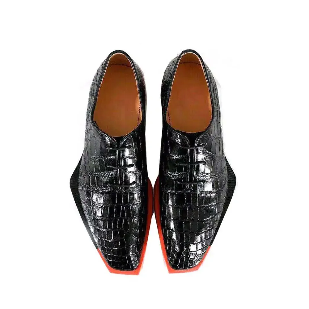 

Tianxin/Новая мужская обувь из крокодиловой кожи, мужская обувь, деловая свадебная мода