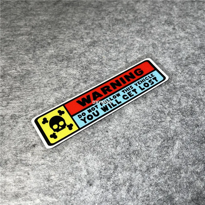 Explorer Caution Off Road Vehicle Warning Do Not Follow Get Lost Car Stickers Auto Body Window Tail Graphic Decal