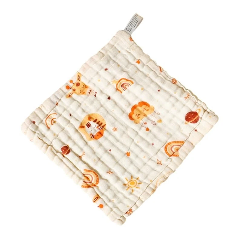 مناشف مربعة من القطن الأساسي J15U خفيفة الوزن مكونة من 6 طبقات من القطن لحديثي الولادة مناسبة للعناية بالاستحمام للأطفال #3