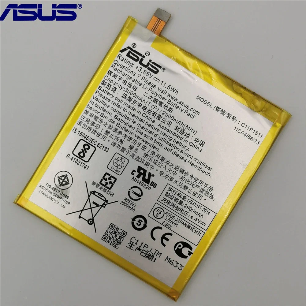 Batteria originale ASUS ad alta capacità C11P1511 per ASUS Zenfone3 Ze552kl Z012da Z012de 2900mAh + strumenti gratuiti