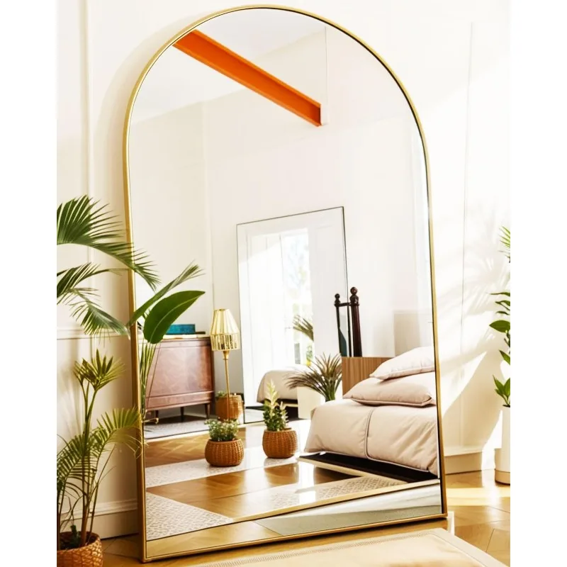 Oversized Full Length Mirror, Arch Mirror Full Length, Arched Floor Mirror, 82