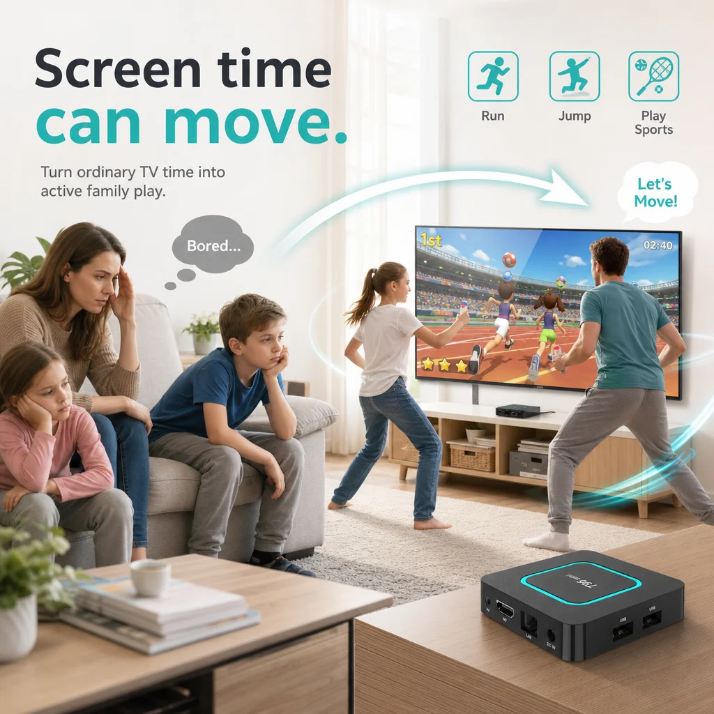 T96 MINI Android 10 Smart TV Box 4K Wireless Handheld Controllers Interactive Multi-Sport Gaming Media Player