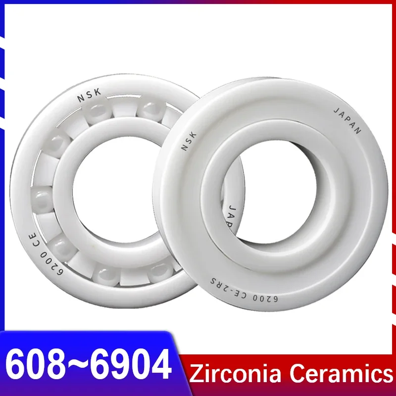 Zirconia Full Ceramic Bearing Water Drop Wheel Miniature Bearing High Speed 608 6000 6001 6002 6003 6004 6005 6006 6007~6914