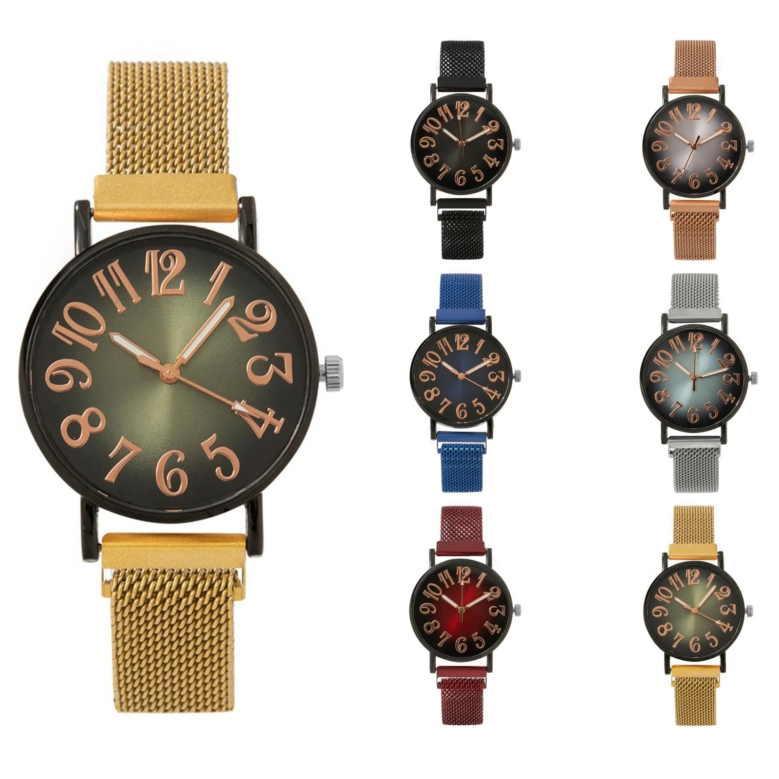 New Creatively Women Watch Simple Style Mechanical Quartz Movement Wristwatch Lady Daily Elegant Exquisite Clothing Match Decor