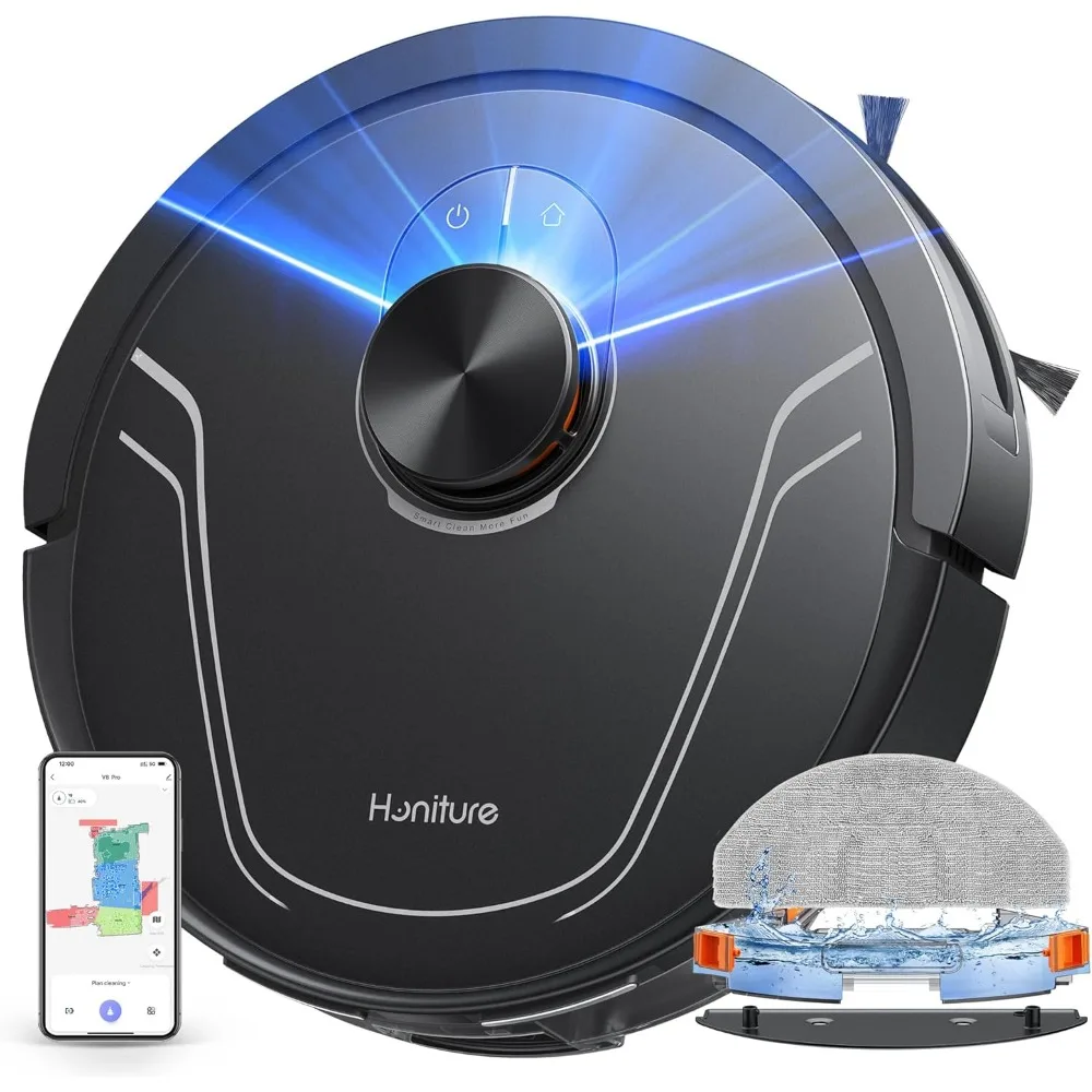 2024 New Robot Vacuum and Mop Combo,V8 Pro Robot Vacuum Cleaner with 5000Pa Max Suction