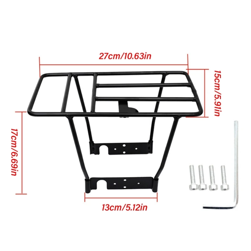 652F Electric Scooter Rear Rack Scooter Luggage Cargo Rack Thicken Rear Shelf Rack Aluminum Alloy Scooter Luggage Carriers