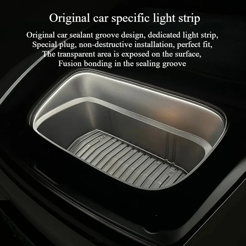 Frunk-Lichtleiste für Tesla Model Y/YL Juniper Vorderkofferraum LED-Innenbeleuchtung Dekorative Campingbeleuchtung Zubehör – Detail 2