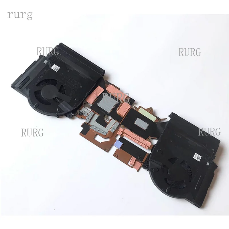 R+  For DELL Alienware M17 R4 Laptop CPU GPU Cooling Fan with Heatsink 00GG75 0GG75