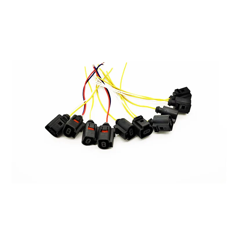 5/10/20/50/100 pcs 2 pin Auto Electrical wire Harness Plug Wiring 1J0973702 for A4 A6 A8 Q5 Q7 2004-2009 1J0 973 702