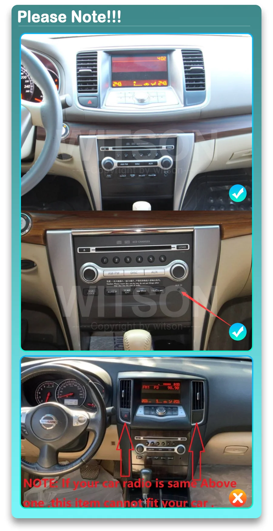 10.88 Android 13 Car Radio Multimedia for NISSAN TEANA 2009 Type-C charging DSP 4G sim card 5G WIFI Carplay Auto