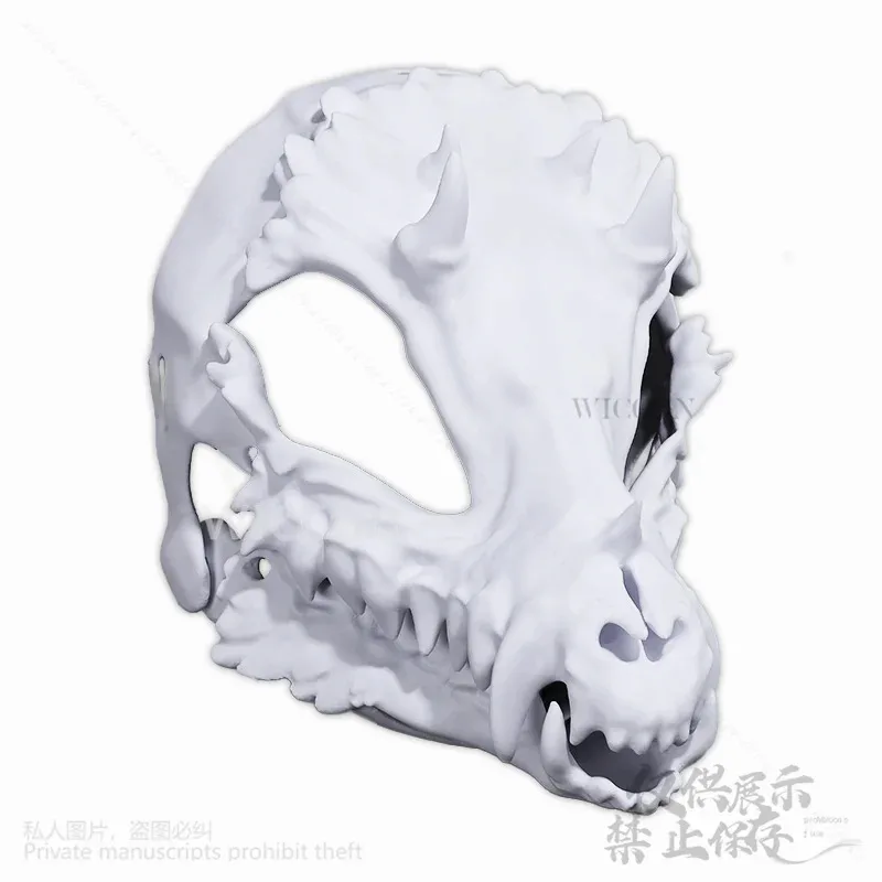 DY20Anime Game Animal Furry Cosplay 3D Mask Furrsuit Kigurumi Props Polylactic Acid Headwear Halloween Christmas Party Customize
