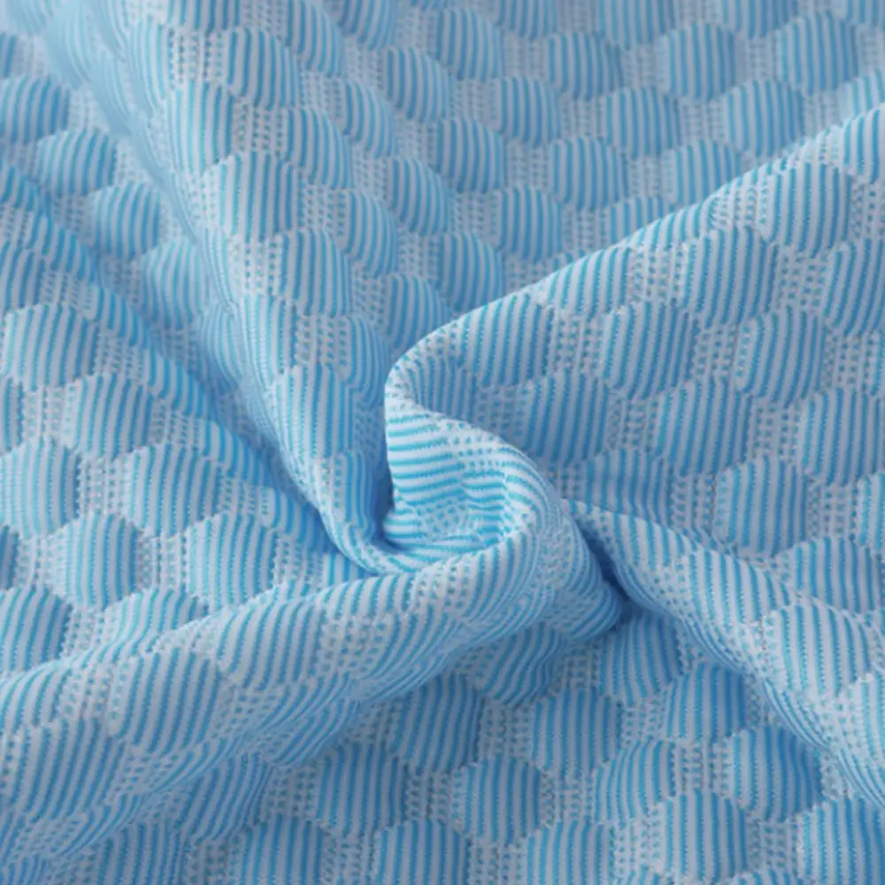 2 Pcs Breathable Cool Ice Bean Pillowcase Washable Bump Design Summer Pillowcover Solid Color Skin-friendly Pillow Protecter